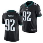 Men Philadelphia Eagles 92 Reggie White Nike Black Vapor Limited NFL Jersey